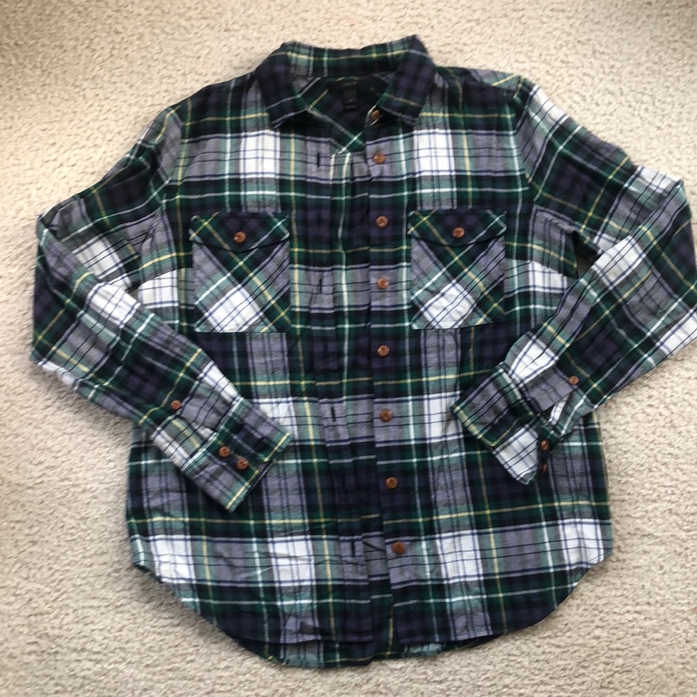 J. Crew button down plaid shirt